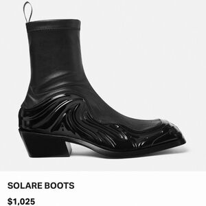 Versace Mens Black Solare Boots. NWT. Size 44 EU; Size 10.5 US. Casual & Formal.